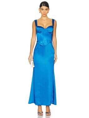 Runaway The Label Oura Maxi Dress in Cobalt